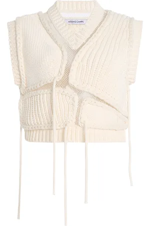 AISLING CAMPS Tortoise Cotton-Blend Vest