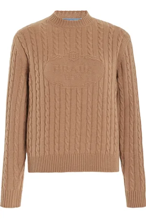 Prada Logo-Knit Cashmere Sweater