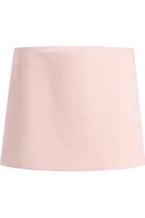 Khaite Jett Suede Mini Skirt