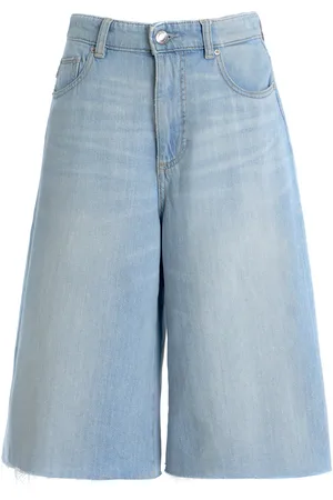 DL1961 Lucila Oversized Aura-Denim Shorts