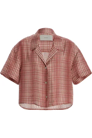 ASCENO The Lincoln Printed Silk Shirt