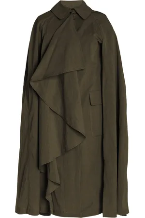 ULLA JOHNSON Cecille Cotton-Blend Cape Coat