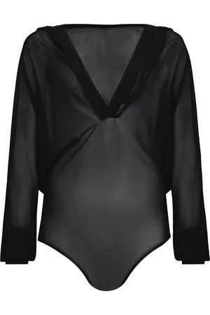 Alaïa Hooded Knit Bodysuit