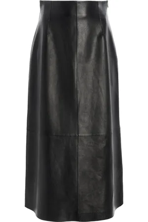 Lafayette 148 Leather High-Rise Skirt