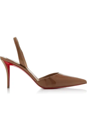 Christian Louboutin Apostropha 80mm Patent Leather Slingback Pumps