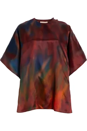 Roksanda Versala Printed Silk-Blend Top