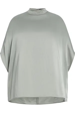LAPOINTE Satin Cape T-Shirt