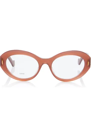 Loewe Anagram Round-Frame Acetate Glasses