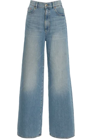 DL1961 Hepburn Aura-Denim High-Rise Wide Leg Jeans
