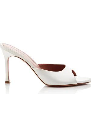 Amina Muaddi Alexa Satin Sandals
