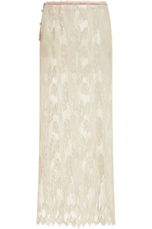 Kamperett Isabella Wool-Cotton Lace Maxi Skirt