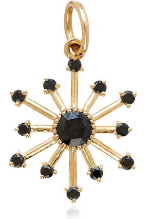 SETHI COUTURE Leena Black Diamond 18K Yellow Pendant