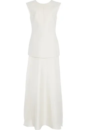 Rohe Silk-Detailed Wool-Blend Open-Back Dress