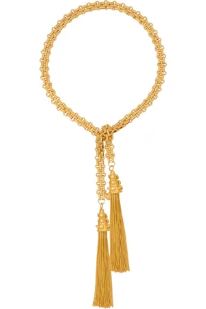Sylvia Toledano 22kt Yellow Plated Tie Necklace