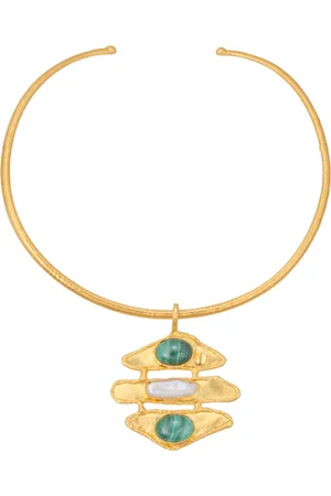Sylvia Toledano 22kt Yellow Gold Plated Brutalist Necklace