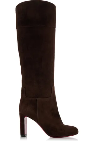 Christian Louboutin Loo Botta 85mm Suede Knee Boots