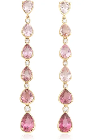 Jamie Wolf OmbrÃ© 18K Yellow Gold Diamond And Tourmaline Earrings