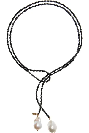 Joie DiGiovanni Spinel And Pearl Lariat Necklace