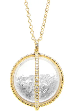 Moritz Glik Globe 18K Yellow Diamond Shaker Necklace