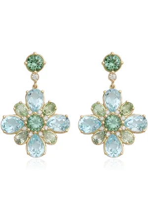 Jamie Wolf 18K Yellow Gold -Stone Earrings