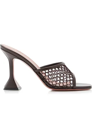 Amina Muaddi Lupita Netted Sandals