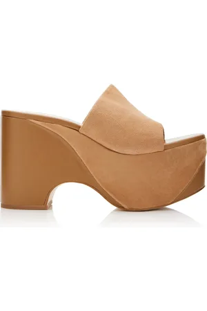 Cult Gaia Natasha Suede Platform Mules