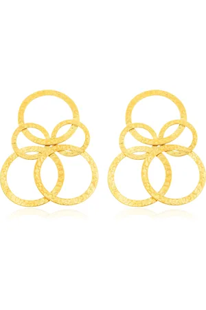 Sylvia Toledano 22kt Yellow Plated Saturne XL Earring