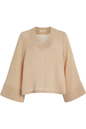 By Malene Birger Moon Ramie-Cotton Top
