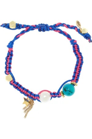 Joie DiGiovanni Mediterranean Sunrise Knotted Silk Turquoise Necklace
