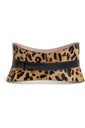 Alaïa Neo Leopard Ponyhair Bustier Belt