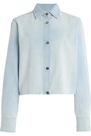 DL1961 Montauk Cropped Aura-Denim Shirt