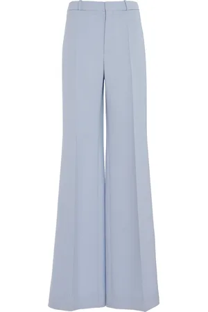 Chloé High-Rise Wool Wide-Leg Pants