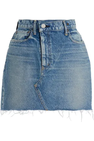 Moussy Thomoston Asymmetric Denim Skirt