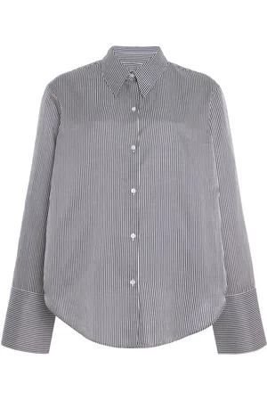 Citizens of Humanity Camilia Striped Cotton-Silk Shirt