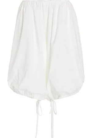 Colleen Allen Gathered Cotton Bloomer Shorts