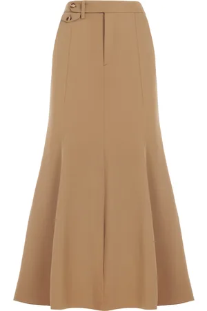 Ralph Lauren Teyanna High-Rise Wool Midi Skirt