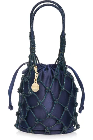 Judith Leiber Crystal-Net Satin Mini Bag