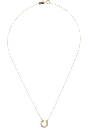 Adina Reyter Horseshoe 14K Yellow Diamond Necklace