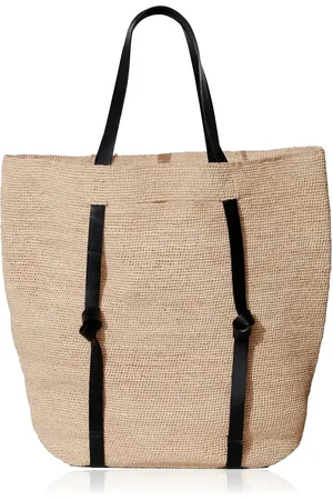Janessa Leone Tanner Straw Tote Bag