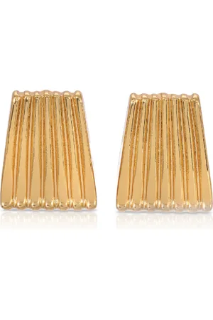 Heaven Mayhem Ribbed -Plated Earrings