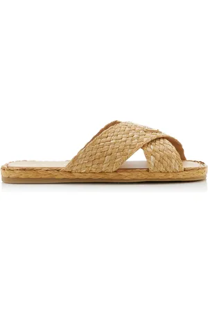 Prada Raffia Sandals