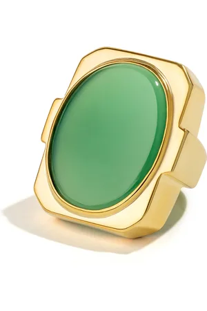 Renato Cipullo Impresa 18K Yellow Gold Chrysoprase Ring
