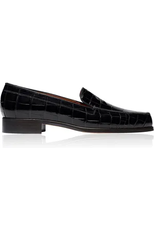 EMME PARSONS Danielle Croc-Effect Leather Loafers