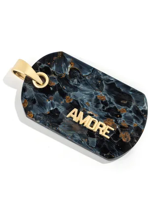 Renato Cipullo Cartellino 18K Yellow Gold Pietersite Pendant