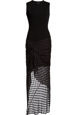 Givenchy Silk-Paneled Knit Midi Dress