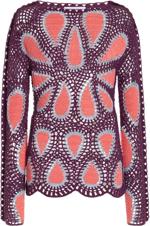 GABRIELA HEARST Capps Crocheted Wool-Cashmere Top