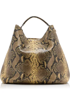 DRIES VAN NOTEN Python-Effect Leather Tote Bag
