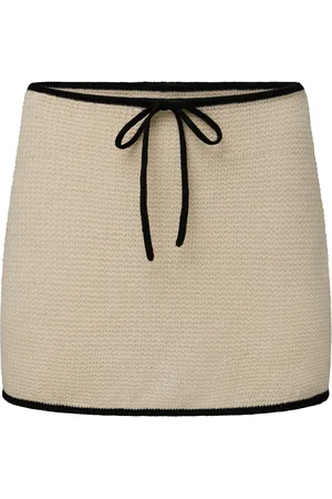 ONIA Linen Knit Mini Skirt