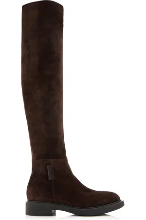 Gianvito Rossi Lexington Suede Over-The-Knee Boots
