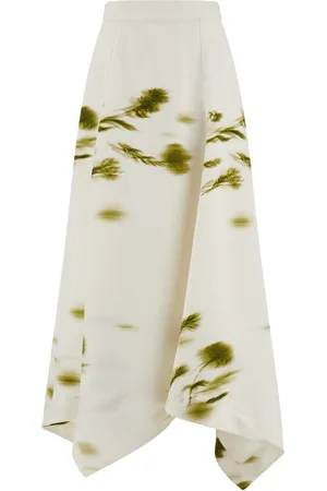 Salvatore Ferragamo Printed Handkerchief Skirt